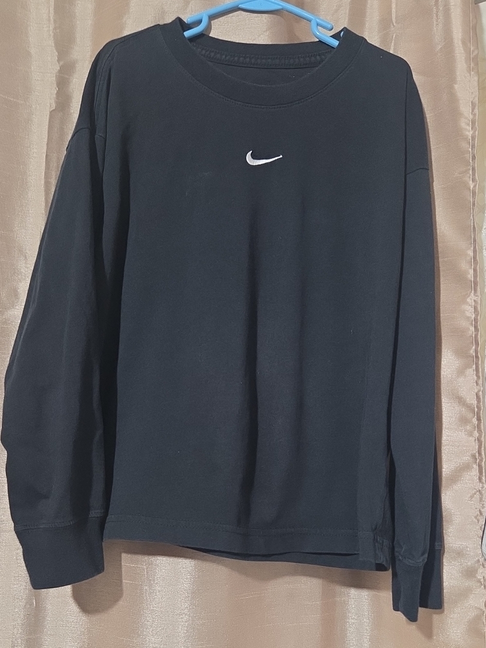 Nike Black Crewneck Sweatshirt with White Swoosh